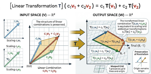 Geometric representation of linear transformations and linearity